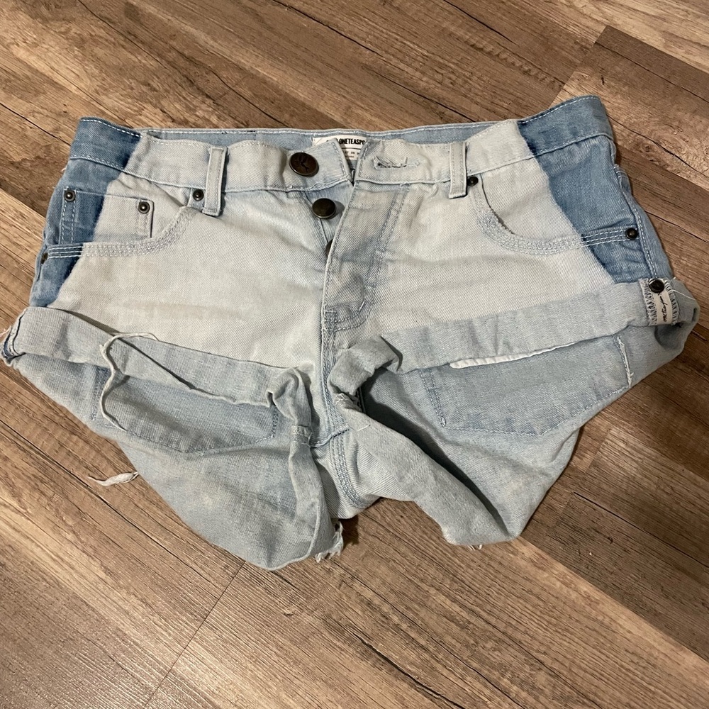 One Teaspoon Bandits Two Toned Shorts